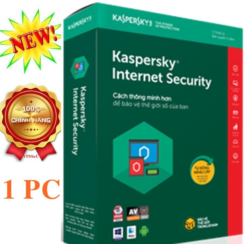 Phần mềm diệt virus Kaspersky Internet Security 1PC/year - 2018 - HÃNG PHÂN PHỐI CHÍNH THỨC