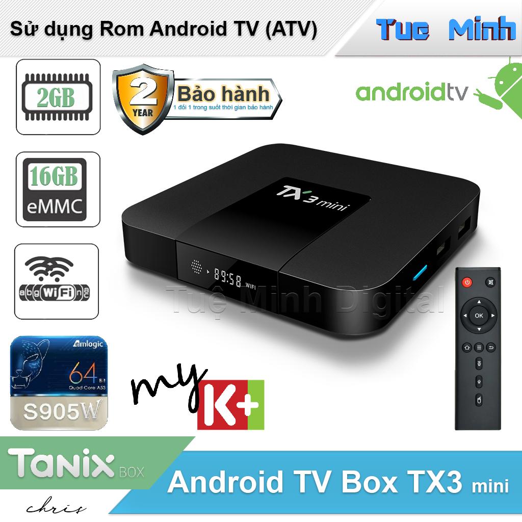 Android TV Box TX3 mini phiên bản 2G Ram và 16G bộ nhớ trong - BH 2 năm, AndroidTV, MyK+