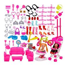 Bộ Phụ Kiện Thời Trang 98 Chi Tiết (Sofa) + Tặng Kèm 02 Búp Bê Chibi Ngẫu Nhiên