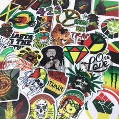 Bộ Sticker Chủ Đề Rasta (2018) Hình Dán Decal Chất Lượng Cao Chống Nước Trang Trí Va Li, Xe, Laptop, Nón Bảo Hiểm, Máy Tính, Tủ Quần Áo
