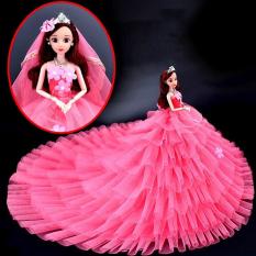 Búp Bê Cô Dâu + Tặng 08 Phụ Kiện Giày Túi – Hồng M01