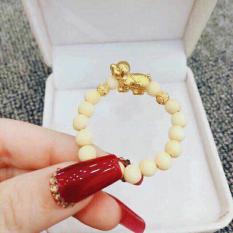 Vòng tay dâu tằm cho bé mix con giáp bạc ta