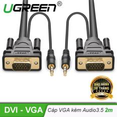 Dây VGA kèm dây Audio 3.5mm Stereo Dài 2m VG102 11626 – Hãng phân phối chính thức.