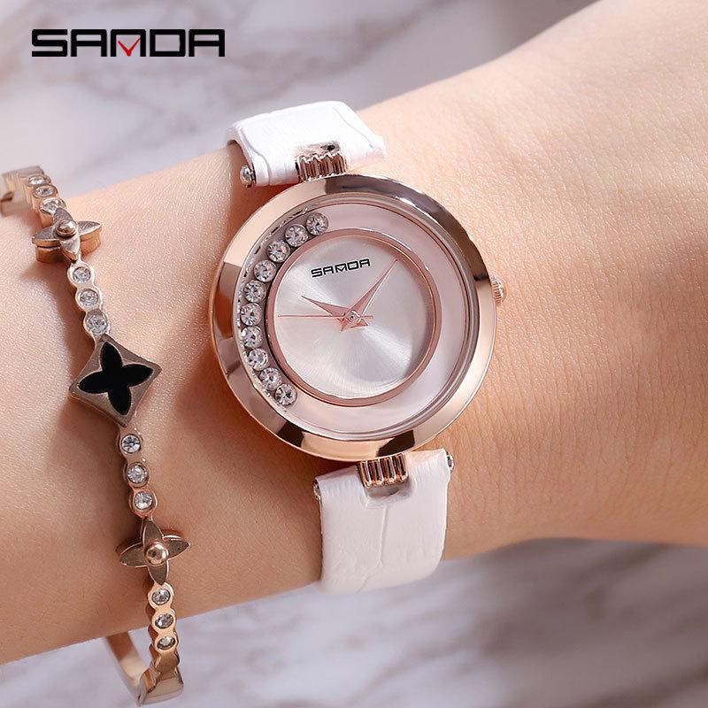 Đồng hồ nữ Sanda P245 Dây Da Cao Cấp mẫu mới - DH0806