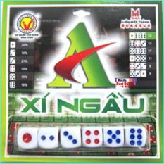 Bộ Lắc Xí Ngầu 6 Xúc Xắc TRẮNG LOẠI XỊN – Chirita XN01Đ