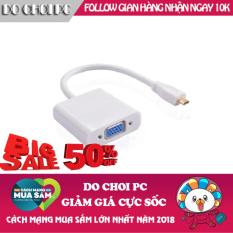 Cáp chuyển Micro HDMI sang VGA (Trắng)