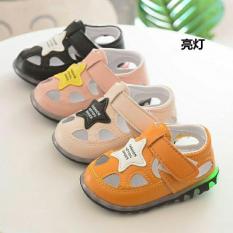 GIÀY TẬP ĐI DÁNG THỂ THAO ĐẾ ĐÈN CÓ MÀU DÀNH CHO BÉ TRAI BÉ GÁI