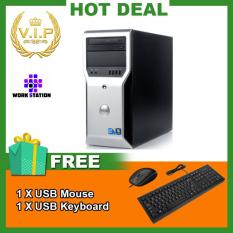 Máy Trạm Đồ Họa 3D Dell Precision T1600 MT (CPU Xeon E3-1225, Ram ECC 16GB, SSD 120GB, HDD 1TB, VGA Quadro 600) Chất Lượng Tốt + Bộ Quà Tặng – Hàng Nhập Khẩu