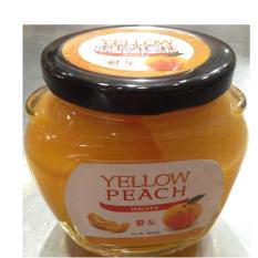 Đào ngâm hàn quốc Yellow peach slices 300gr chai thủy tinh 9x6x10 / lọ / Quả cắt miếng ngâm, hàng chuẩn, cực rẻ luôn, cucreluon