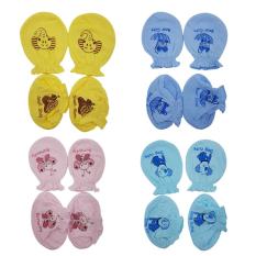 Bộ bao tay & bao chân bo chun sơ sinh Yes! PAPA chất liệu 100% cotton cao cấp (có 4 màu cho cả bé trai và bé gái)