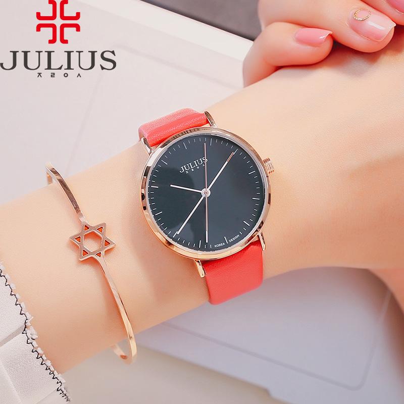 Đồng hồ nữ JULIUS Hàn Quốc JA978 dây da