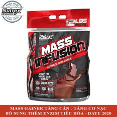 Sữa tăng cân tăng cơ Mass Infusion của Nutrex hương Chocolate bịch lớn 5.45 kg – Phân phối chính thức
