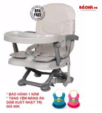 Ghế ăn dặm du lịch điều chỉnh độ cao có nệm Mastela 1013-A (màu be)