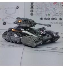 Mô hình kim loại lắp ghép lắp ráp trang trí trưng bày 3D Xe Tăng Chiến Đấu bằng thép không gỉ (Tặng dụng cụ Lắp Ghép khi mua 2 bộ bất kỳ)