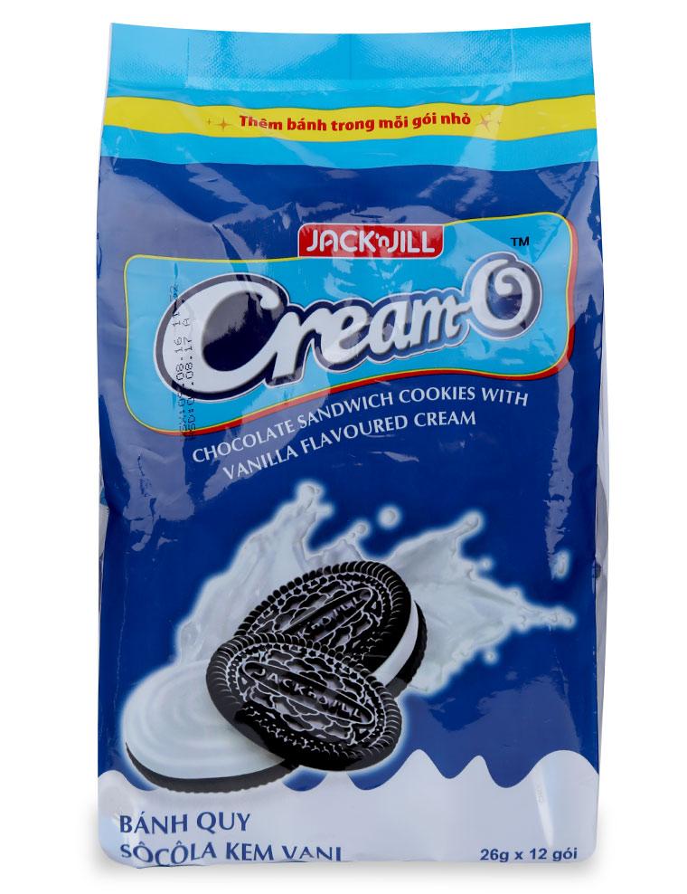 Bánh Quy Sô Cô La Kem Vani Cream-O Túi 12 Gói x 26G