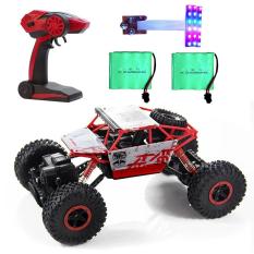 Xe Địa Hình 1:18 Điều Khiển Từ Xa (Xanh Đỏ) – Tặng 2 Pin 1800mah – Độ Đèn Led Độc Quyền