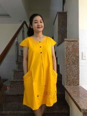 Đầm bầu kate 2 túi (vàng)
