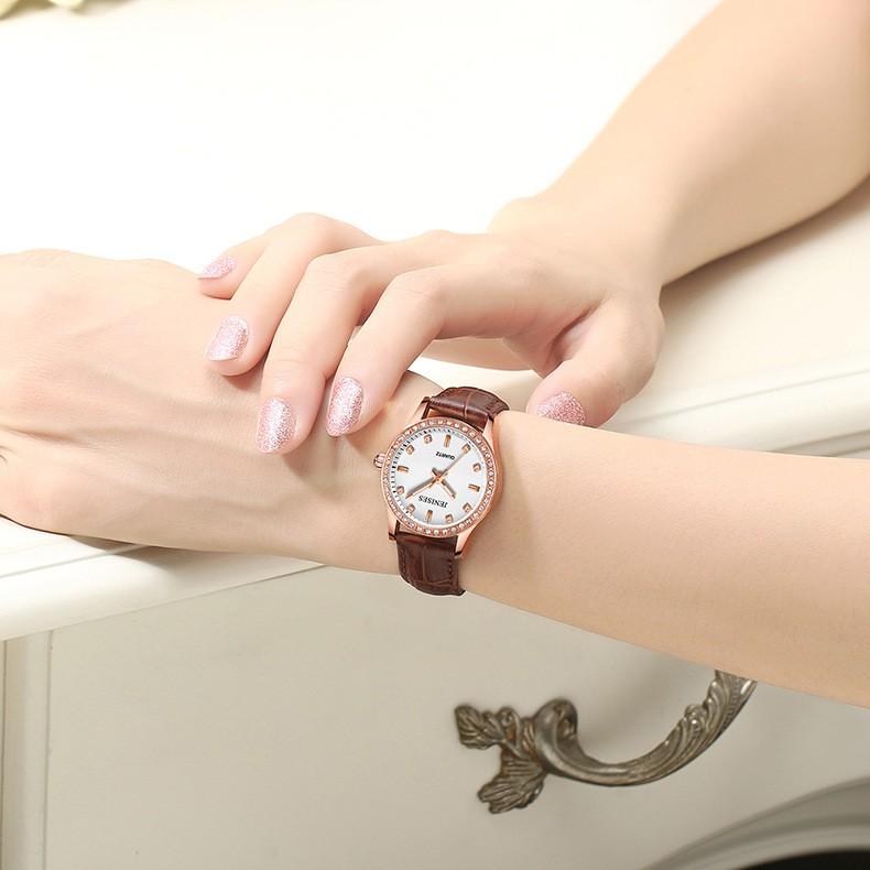 Đồng hồ nữ JENISES JAPAN đính đá thời trang