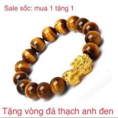 VÒNG TAY ĐÁ MẮT HỔ TỲ HƯU MẠ VÀNG 24k CAO CẤP – ĐỊA CHỈ MUA VÒNG ĐÁ MẮT HỔ HỢP MỆNH GIÁ RẺ