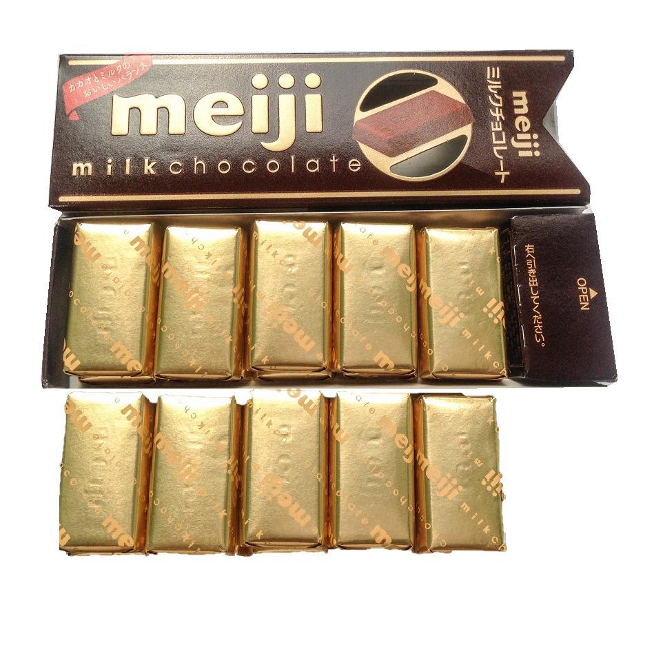 Hộp 10 Viên Socola Sữa Nhật Bản Meiji Milk Chocolate
