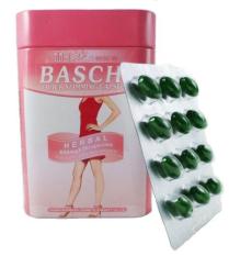 Viên uống giảm cân thảo dược Baschi hồng Thái Lan hộp thiếc 30 viên giúp eo thon, dáng đẹp