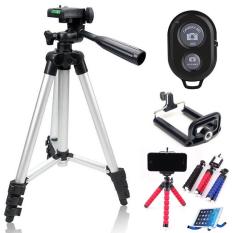 Bộ 1 Tripod TF-3110 Kèm 1 Kẹp Điện Thoại Và 1 Remote (Tặng Giá ĐỠ Bạch Tuộc Đa Năng)