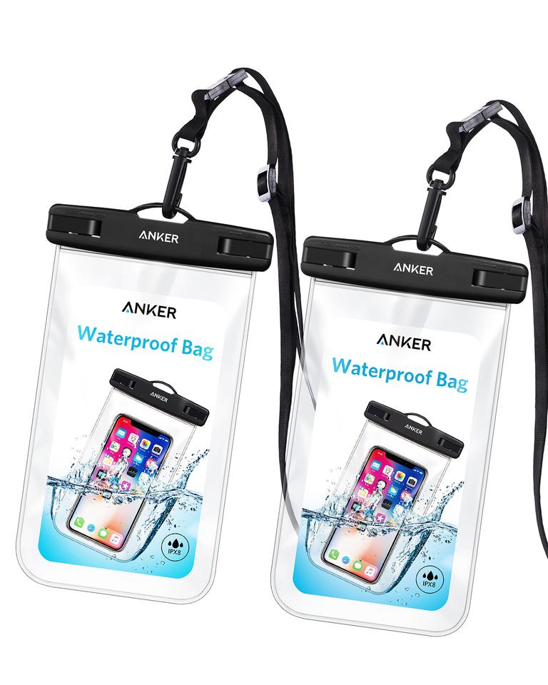 Anker Universal Waterproof Case, IPX8 Waterproof Phone Pouch Dry Bag for iPhone X / 8 / 8 Plus, Samsung Galaxy...