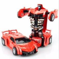 Đồ chơi siêu xe ô tô biến hình thành Robot( màu tùy ý)