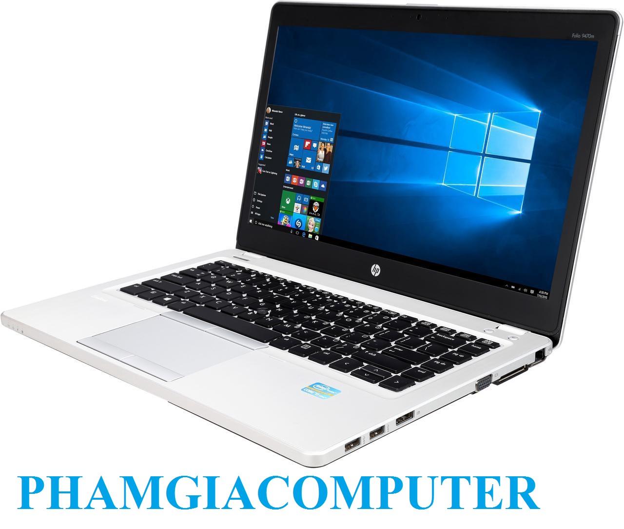 LAPTOP HP FOLIO 9470M Core i7 3667u Ram3 4G SSD 128G 14in Ultrabook siêu mỏng nhẹ 1.6Kg-Hàng nhập khẩu-Tặng Balo,...