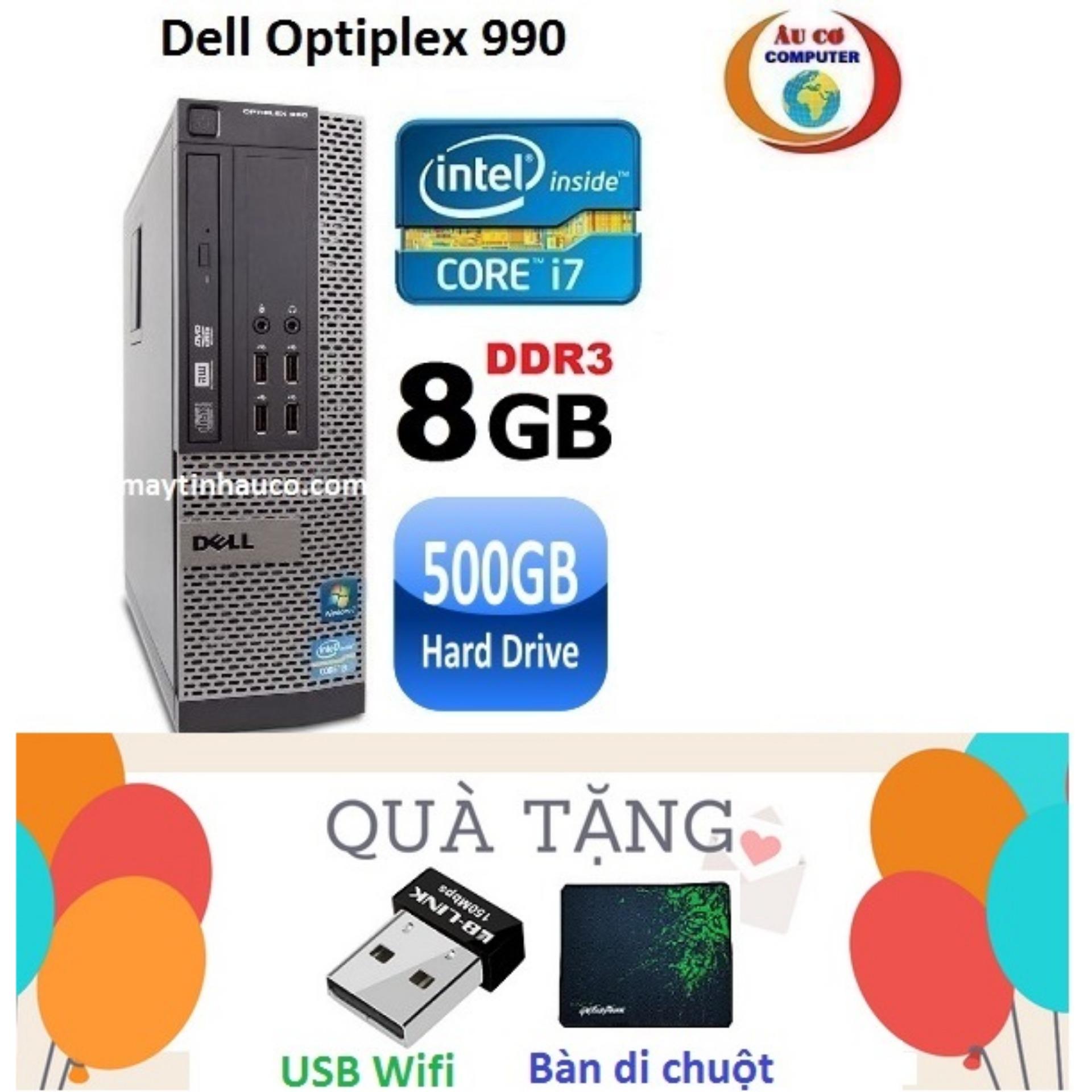 Đồng Bộ Dell Optiplex 990 Core i7 2600 / 8G / 500G - Tặng USB Wifi , Bàn di chuột...