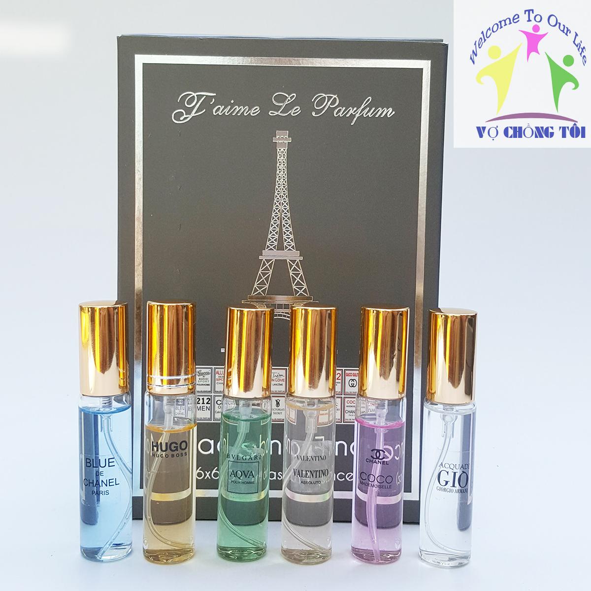 Bộ Nước Hoa Unisex Jaime Le Parfum 6 mùi nước Pháp Cao Cấp nhập khẩu Cực Tươi - ĐỘC LẠ...