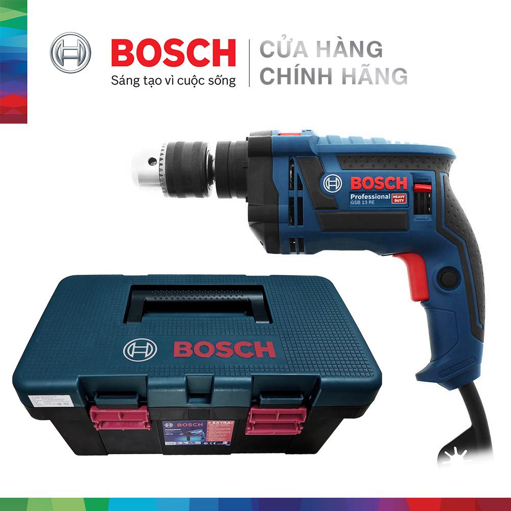 Máy khoan động lực Bosch GSB 13 RE kèm bộ phụ kiện FREEDOM 90 chi tiết