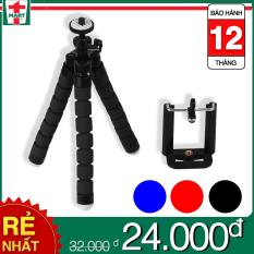 Combo Giá đỡ 3 chân đa năng ( tripod mini ) và Đầu kẹp điện thoại dùng cho máy ảnh hoặc điện thoại
