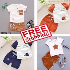 Combo 4 bộ quần áo trẻ em cộc tay