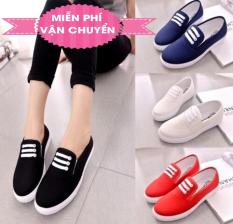 GIÀY LƯỜI SLIP ON NỮ BA SỌC – THỜI TRANG NAM KHÁNH