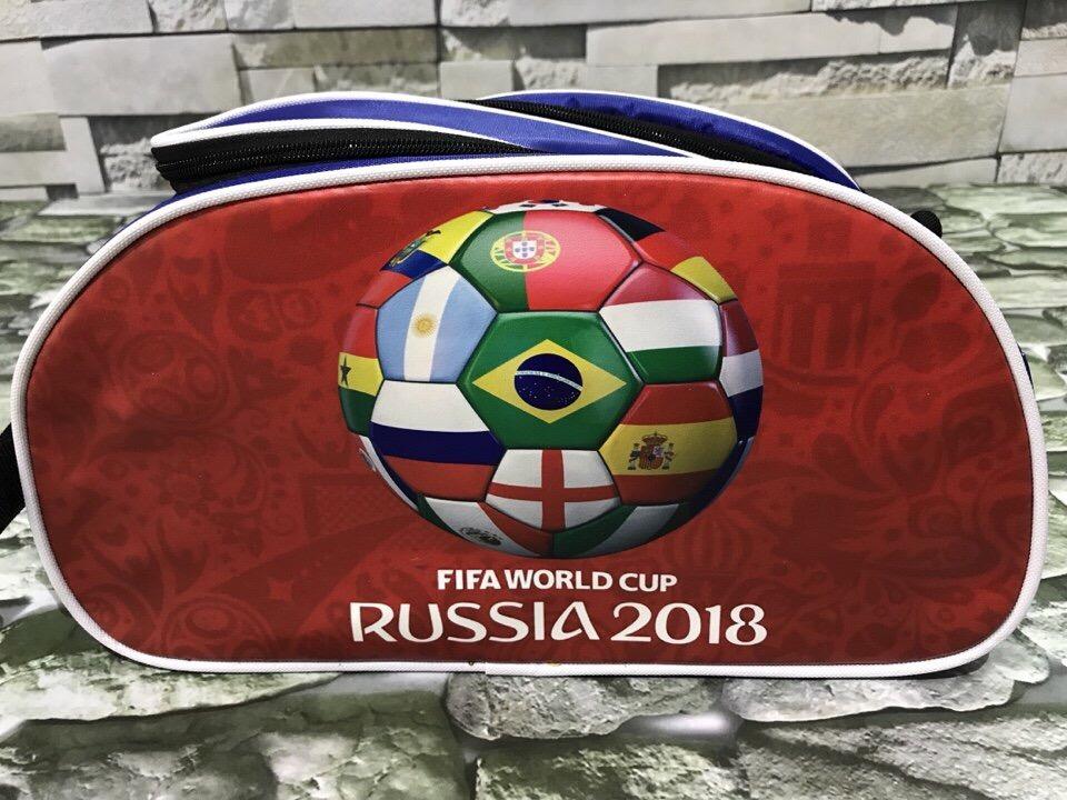 Túi đựng giày thể thao 2 ngăn 3D World Cup 2018