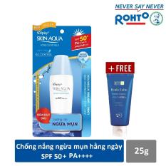 Sữa chống nắng dưỡng da ngừa mụn Sunplay Skin Aqua Acne Clear SPF 50+ PA++++ 25g + Tặng Kem rửa mặt Hada Labo 25g