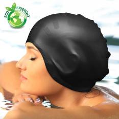 Nón bơi, Mũ bơi TRÙM TAI thời trang cao cấp + túi đựng chống nước