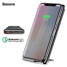 Sạc không dây đa năng có giá đỡ siêu đẹp thông minh chuẩn Qi kiêm pin dự phòng 10000 mAh cho Iphone 8, iphone X, iphone Xs Max, Samsung Galaxy S9, Note8, Note 9