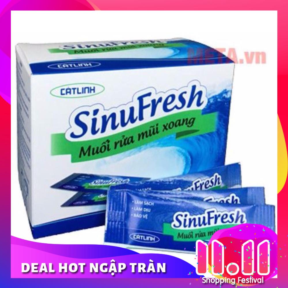 Muối rửa mũi xoang chống viêm mũi họng SinuFresh (hộp 50 gói)