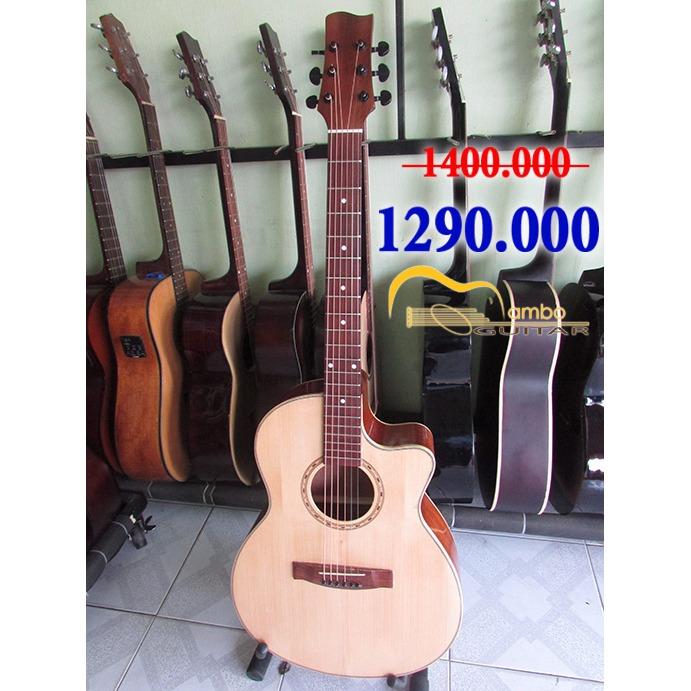 Đàn Guitar Gỗ Thịt Có Chức Năng Điều Chỉnh Độ Nặng Nhẹ Dây Đàn