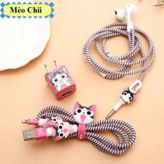 Bộ cuốn bảo vệ dây sạc & tai nghe IPhone dễ thương