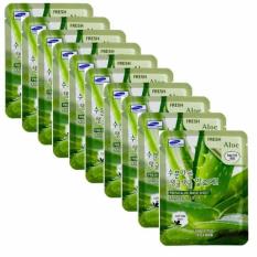 Bộ 10 gói Mặt nạ giấy dưỡng da Nha Dam 3W CLinic Aloe Fresh Mask Sheet 23ml x10
