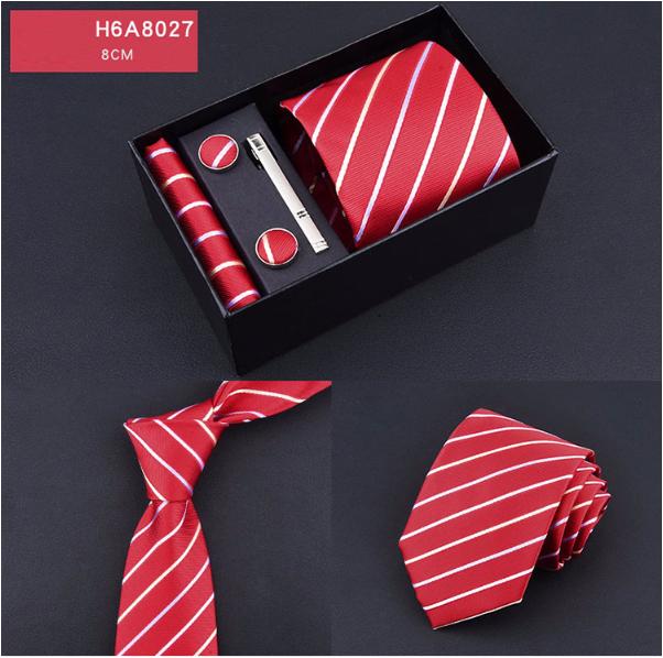 [HCM]Bộ cà vạt nam sang trọng dự tiệc hoặc làm quà tặng H6A