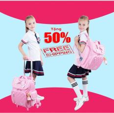 Cặp đi học kéo 6 bánh chống gù cho học sinh Golove, Vải chống thấm nước, Chống bụi, Chất liệu bền, Shop balo nữ giá rẻ, Bán ba lo