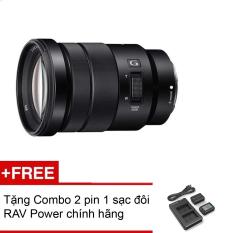 Ống kính Sony E PZ 18-105 mm F4 OSS (Đen) + Tặng Combo 2 pin 1 sạc đôi RAV Power FW-50 – Hàng phân phối chính hãng