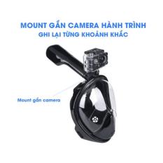 Mặt Nạ Lặn Full Face , Mắt Kính Cường Lực; Gắn Được Gopro, Sjcam Kèm Ống Thở Ngăn Nước , Rẻ, Bền, Đẹp, Không Thể Thiếu Cho Các Chuyến Du Lịch Biển