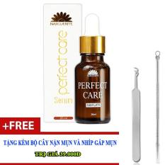 Serum ốc sên dưỡng trắng tái tạo da ban đêm Narguerite Perfect Care (20ml) + Tặng bộ nhíp và cây nặn mụn
