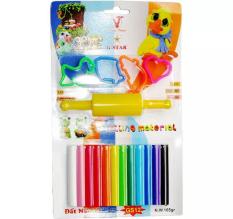 Đất nặn 12 màu có khuân + cây lăn