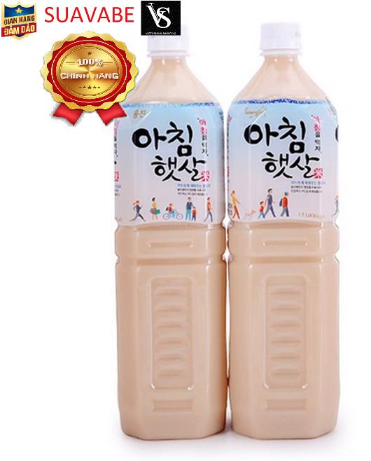 Combo 2 chai nước gạo rang Hàn Quốc 1500ml